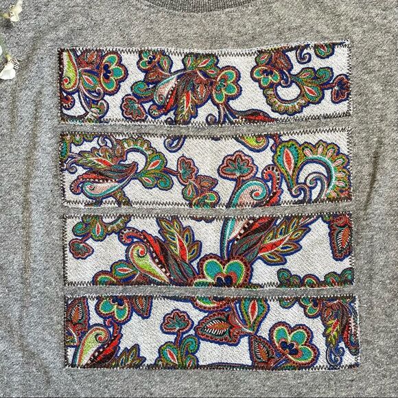 Democracy Patchwork Sweatshirt Dolman Sleeve - Picture 5 of 7